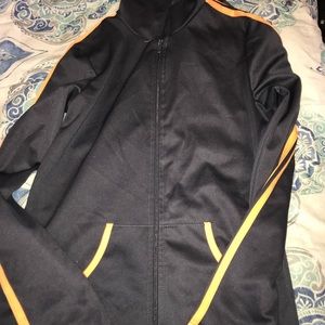 Medium Gray and orange jacket